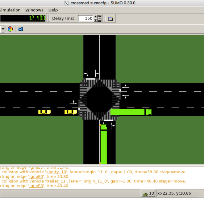 vehicle crossroad navigation